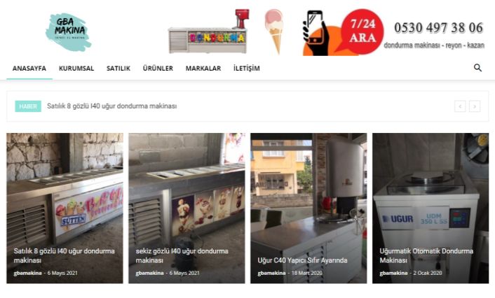 İkinci El Dondurma Makinası